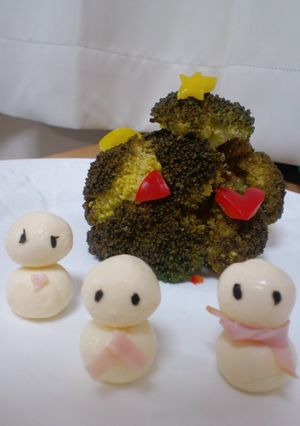 ◆クリスマスにチーズの雪だるま♪-レシピのメイン写真