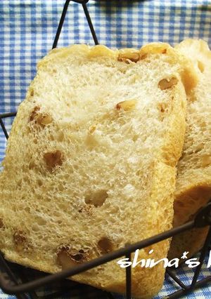 HBで！香ばしい♡チーズくるみ食パン-レシピのメイン写真