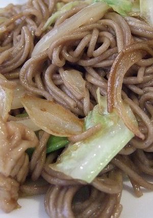 すき焼き味のそば焼き♪♪-レシピのメイン写真