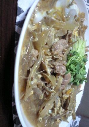 マジ旨です!ごぼうと豚肉の卵綴じ-レシピのメイン写真