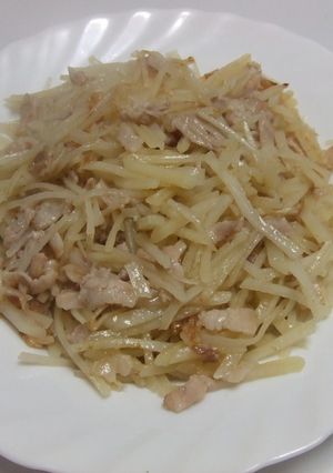 豚肉バラとジャガイモの炒め物-レシピのメイン写真