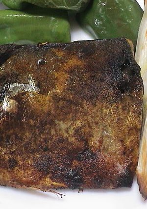 　塩サバの　ヘルシー　カレー粉焼き-レシピのメイン写真