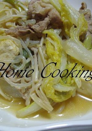 素朴な味！野菜たっぷりの豚肉豆腐-レシピのメイン写真