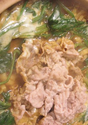 豚しゃぶチーズのカレーうどん鍋-レシピのメイン写真