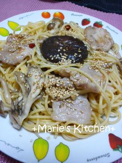 きのこと豚肉の和風パスタ☆醤油バター味-レシピのメイン写真