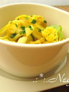 ∮カレー味ღカリフラワーセロリの蒸し煮∮-レシピのメイン写真