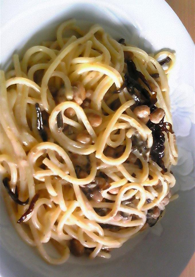 簡単！混ぜるだけの納豆パスタ-レシピのメイン写真
