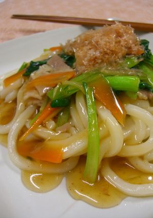 白だしで簡単♪和風あんかけ焼きうどん♡-レシピのメイン写真