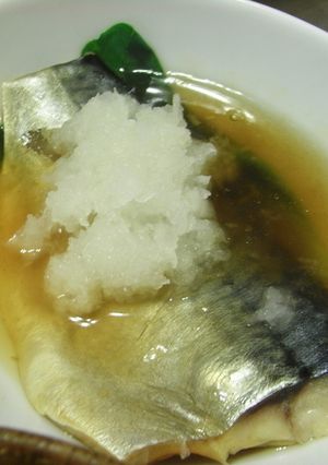 サバ酒蒸し　雪化粧しょうがあんかけ-レシピのメイン写真