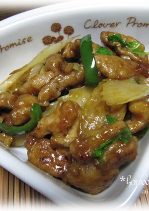 豚肉とセロリとピーマンの甘辛味噌炒め♪-レシピのメイン写真