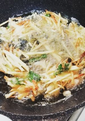 激ウマ！鯵とジャガイモのかき揚げ☆-レシピのメイン写真