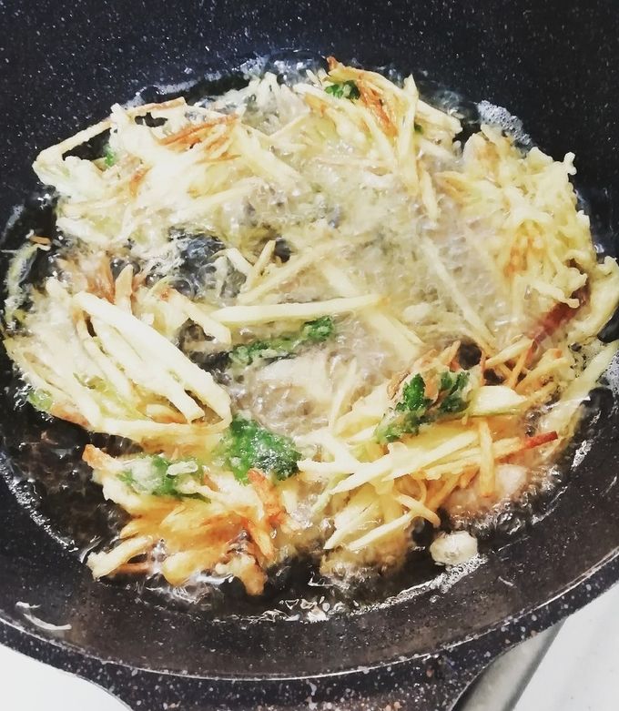 激ウマ！鯵とジャガイモのかき揚げ☆-レシピのメイン写真
