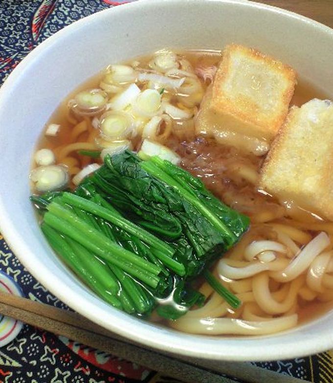 お蕎麦屋さんの揚げもちうどん-レシピのメイン写真