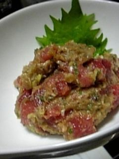 ・・マグロのなめろう・・-レシピのメイン写真