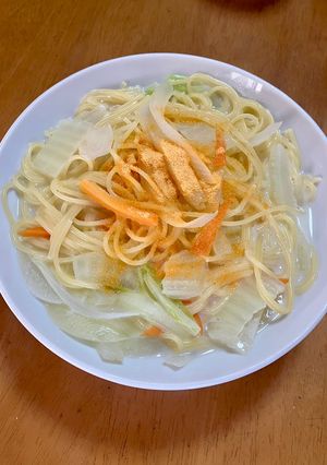 ラーメンのようなスープパスタ-レシピのメイン写真