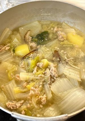 白菜と鶏ミンチのポトフ-レシピのメイン写真