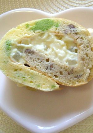 ☆小豆＆枝豆の米粉ベジロールケーキ☆-レシピのメイン写真