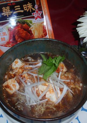 中華三昧「四川風」でマーボーらーめん-レシピのメイン写真