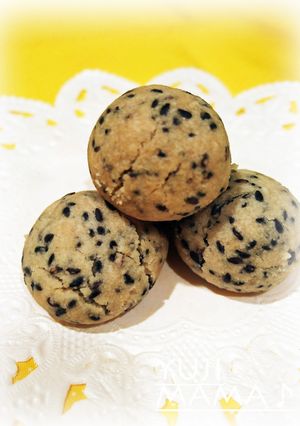◆油で簡単★さくほろ★ごまクッキー◆-レシピのメイン写真