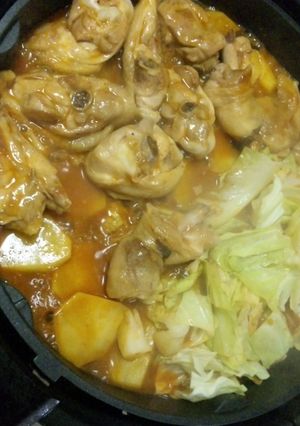 ★〆は焼き飯♪コチュジャンＤＥ鶏焼き鍋★-レシピのメイン写真