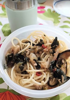 スープジャー弁当♪簡単和風パスタソース-レシピのメイン写真