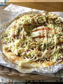 お好み焼きピザ♪-レシピのメイン写真