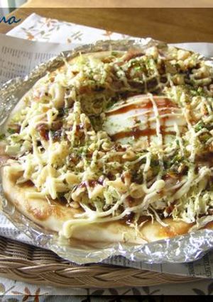 お好み焼きピザ♪-レシピのメイン写真