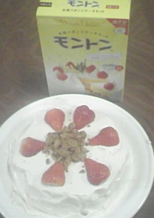 ☆フレークのっけてイチゴのケーキ☆-レシピのメイン写真