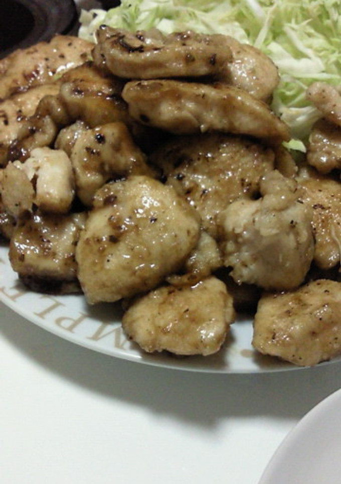 簡単☆鶏むね肉の和風ﾄﾞﾚｯｼﾝｸﾞ炒め-レシピのメイン写真