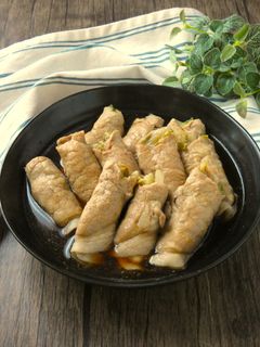 肉巻きレタスのしょうが醤油煮-レシピのメイン写真