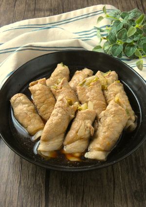 肉巻きレタスのしょうが醤油煮-レシピのメイン写真