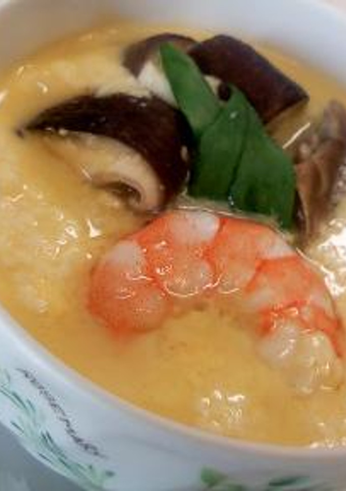 味付けは白だしのみ！きのこの豆腐卵蒸し-レシピのメイン写真