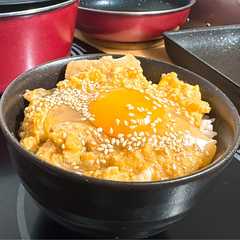 รูปของ ガッツリ！最高！豚バラ卵丼！