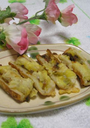 ドライカレーが残ったら✿ちくわチーズ焼き-レシピのメイン写真