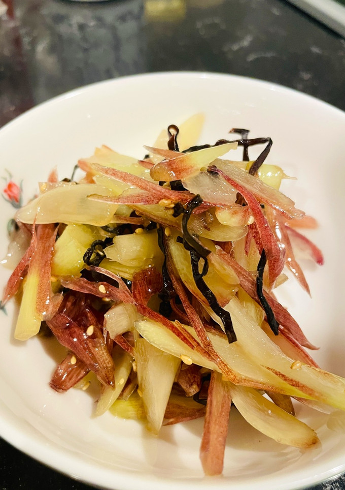 みょうがの茎の塩昆布和え-レシピのメイン写真