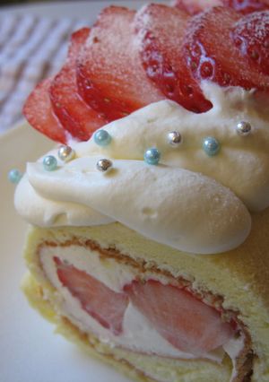卵一個でロールケーキ☆クリスマス☆-レシピのメイン写真