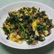 ふわふわ卵にら玉♪ひき肉入り♪