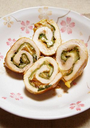 簡単１品★鶏ささみの梅しそチーズ巻き！-レシピのメイン写真