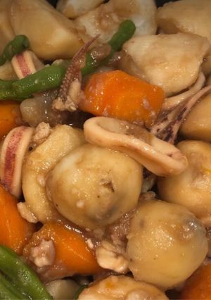 里芋とイカの煮物-レシピのメイン写真
