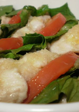 鶏とトマトのさっぱりレンジ蒸し-レシピのメイン写真