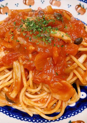 ボスカイオーラ‪✿トマトときのこのパスタ-レシピのメイン写真