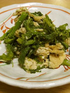 菜の花と油揚の煮浸し-レシピのメイン写真
