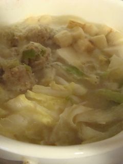 鶏団子のみそ鍋-レシピのメイン写真