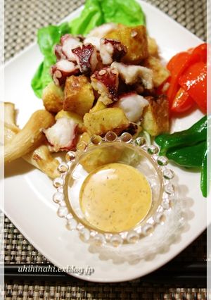 タコと揚げ野菜のスパイシーサルサソース-レシピのメイン写真