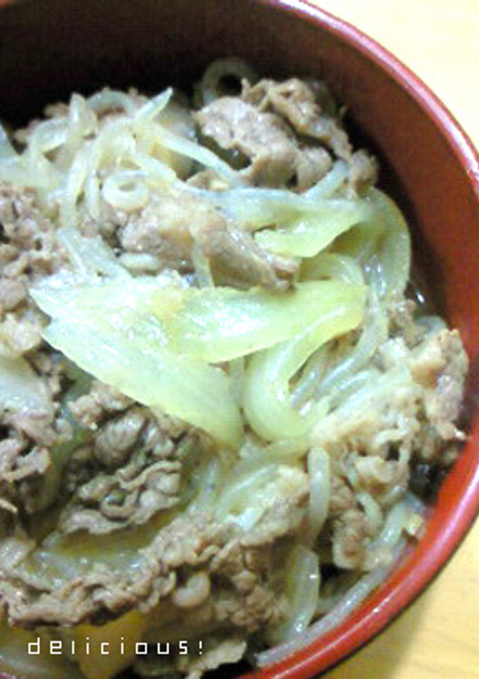 簡単美味しい☆あっさりつゆだく牛丼-レシピのメイン写真