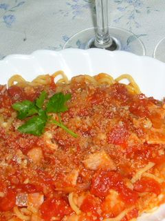 レンジでやきそばのトマトパスタ-レシピのメイン写真