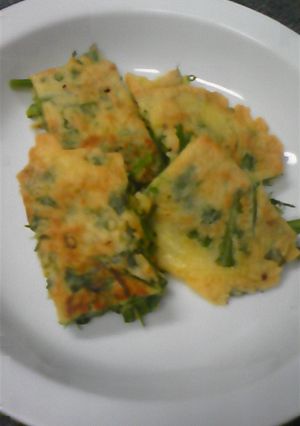 お手軽♪簡単♪春菊のチヂミ-レシピのメイン写真