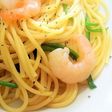 エビとほうれん草の和風パスタ♪