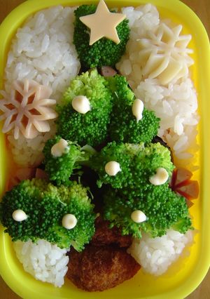 ☆クリスマスツリーのお弁当☆-レシピのメイン写真