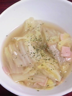 白菜とハムのプースー。 ~男料理~-レシピのメイン写真